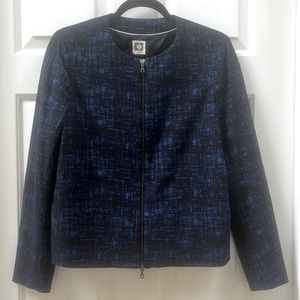 Anne Klein Collarless Blazer Size 16